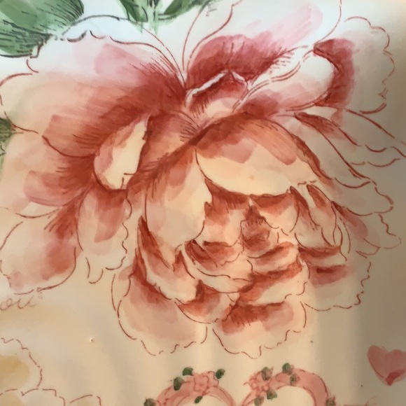 2 beautiful serving plates love a more flowers - Picture 6 of 6